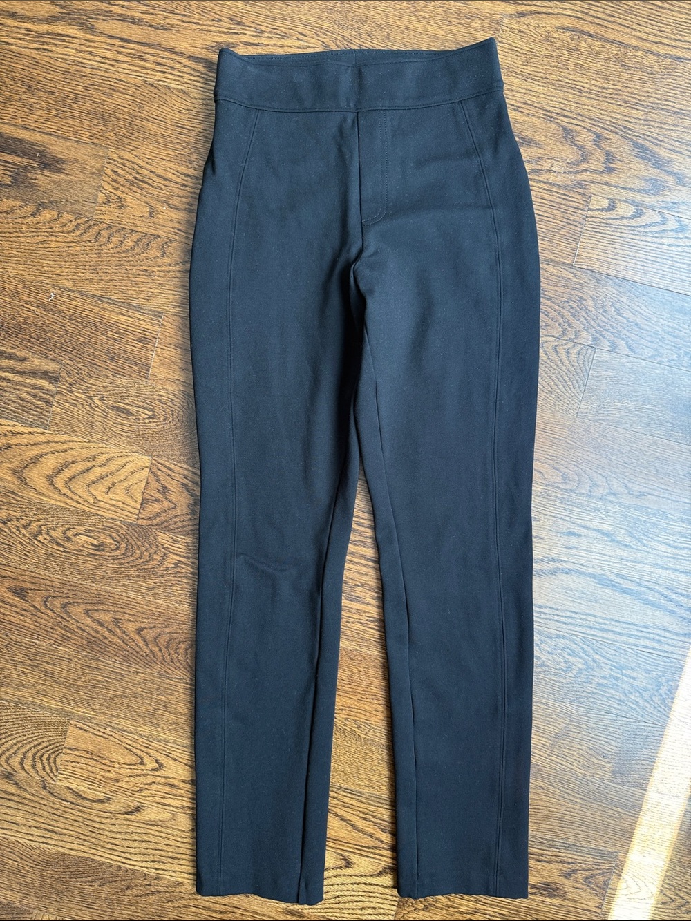 SPANX Black Ponte Straight Leg Ankle Pants